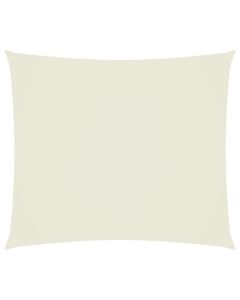 vidaXL toldo de vela rectangular tela oxford color crema 2,5x3 m