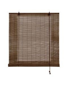 Estores de bambu, estore de rolo bambu natural marrom escuro 150 x 175cm