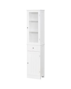 Armário alto para casa de banho mdf e acrílico color blanco 40x27x171,5cm