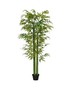 Planta artificial poliéster, bambu, pp, cimento verde ø17x180 cm