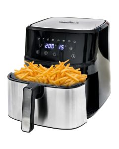 Fritadeira a ar sem óleo essential plus air 6,5l 1700w -la moustache-inox