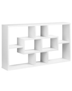 Decorativa prateleira aglomerado color blanco 85x14,5x47,5 cm Homcom