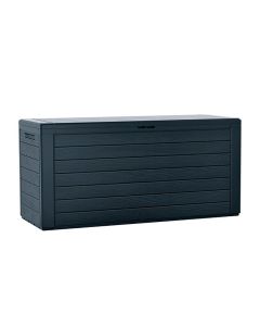 Baú de jardim boardebox 280l de plastico, antracita 116x43,8x55 cm