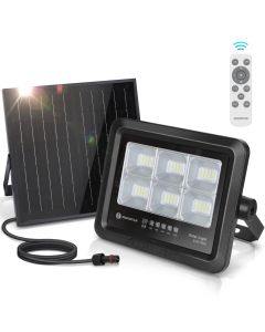 Aigostar refletor LED solar com controle remoto 50w, 6500k, ip65