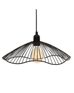Luminária pendente de metal coleção château E27 ø34cm x 15,5cm