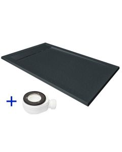 Base de duche de resina 180x90 premium ambiente grafito ral 7016  90x180