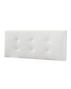 Cabeceira estofada carla 160x60 cm branco, 8 cm de espessura