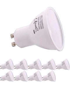 10x lâmpadas LED gu10 7w, 650 lm, luz branca neutra 4200k