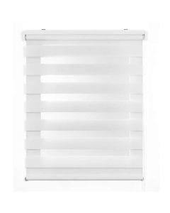 Estores noite e dia, estore de rolo duplo tecido branco 140 x 180 cm