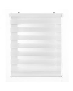 Estores noite e dia, estore de rolo duplo tecido branco 60 x 180 cm