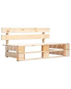 vidaXL banco de palés para jardín madera