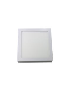 Downlight LED 18w luz tom frio 6000k, superfície quadrada. Cor branca