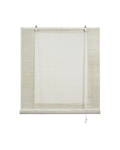 Estores de bambu, estore de rolo bambu natural branco 60 x 175cm