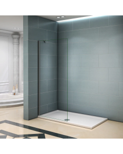 Painel de duche vidro anti-calcário 8mm com barra 45cm(68-70)x200cm