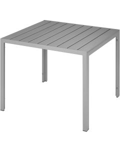 Mesa de jardim de alumínio maren com pés ajustáveis em altura 90x90x74,5cm