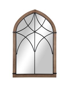 Espelho de parede mdf marrom 93x60x2.5 cm