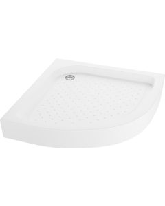 Base de duche antiderrapante 80x80cm 1/4c, branco