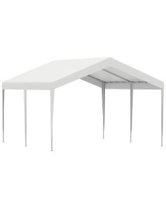 Pérgola garagem para carro metal galvanizado, pe color blanco