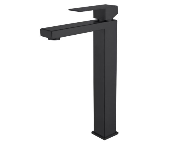 Grifo lavabo alto negro sale