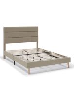 Cama estofada aroma de 30 cm, 90x190 cm, bege