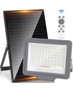 Aigostar refletor LED solar com controle remoto 200w, 15000mah, ip65, 6500k