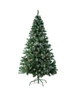 Árvore de natal artificial com pinhas suporte de metal 180 cm