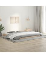 Cama 200x200 cm madeira de pinho maciça