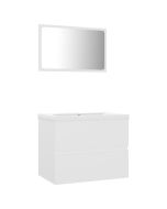 Conjunto de móveis de casa de banho contraplacado branco