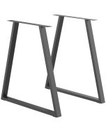 Pernas de mesa aço 72x6x72 cm Homcom, casa - mesas