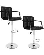 2 - conjunto de 2 bancos de bar, preto