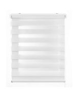 Estores noite e dia, estore de rolo duplo tecido branco 80 x 180 cm