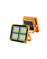 Refletor LED solar 100 w, portátil. 5 modos com ímã e suporte. Usb/solar.