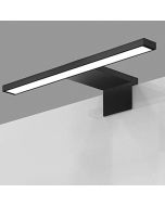 Aplique LED para banheiro 30cm urban 8w acabamento preto fosco 4000 k abs