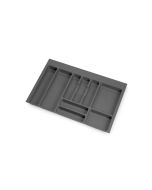 Emuca porta-talheres optima para gaveta universal, módulo 800mm, plástico,