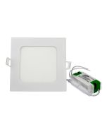 LED downlight 6w cool branco 6000k praça embutida branco