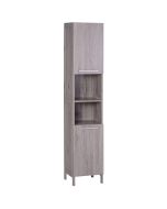 Coluna casa de banho mdf color gris 30x32x172,5 cm kleankin