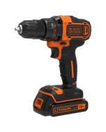 Furadeira/parafusadeira sem fio black & decker 18v com carregador/bateria d