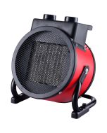 Aquecedor ventilador portátil cerâmico, Camry cr7743 vermelho preto