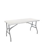 Mesa dobrável 150cm retangular branca thinia home