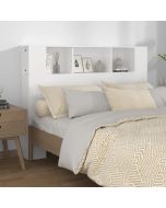 Armário de cabeceira 140x18,5x104,5 cm branco pt916270