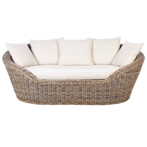 Cama de jardim rattan natural cavo