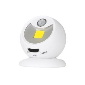 Luz noturna LED rotativa 360º,sensor de movimento 120 lm baterias 3xaaa