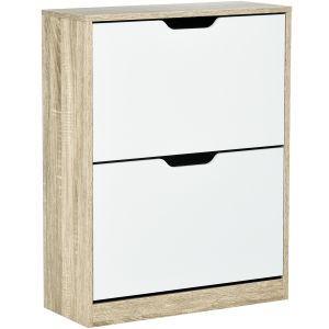 Sapateira mdf color marrón 62.5x26x81 cm Homcom