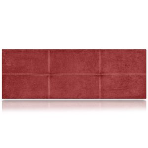 Cabeceros poseidón tapizado nido antimanchas rojo 210x50 de sonnomattress