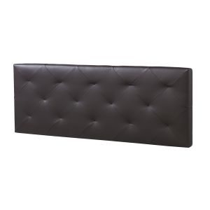 Cabeceira estofada rombo 160x60 cm chocolate, 8 cm de espessura