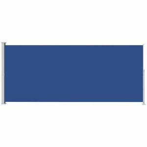 vidaXL toldo lateral retráctil de jardín azul 180x500 cm