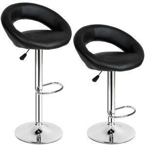 2 - conjunto de 2 bancos de bar, preto