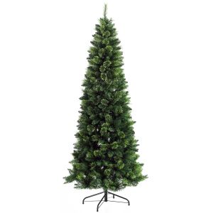 Árvore de natal artificial aço e plástico color verde ø70x180 cm Homcom