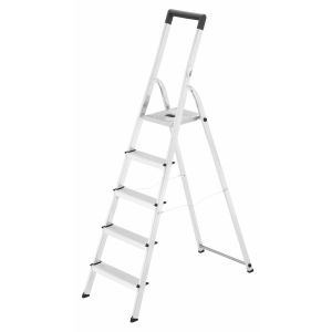 Escalera de tijera de aluminio l40 easyclix (6 peldaños)