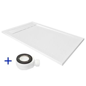 Base de duche de resina 150x80 premium ambiente branco ral 9003  80x150